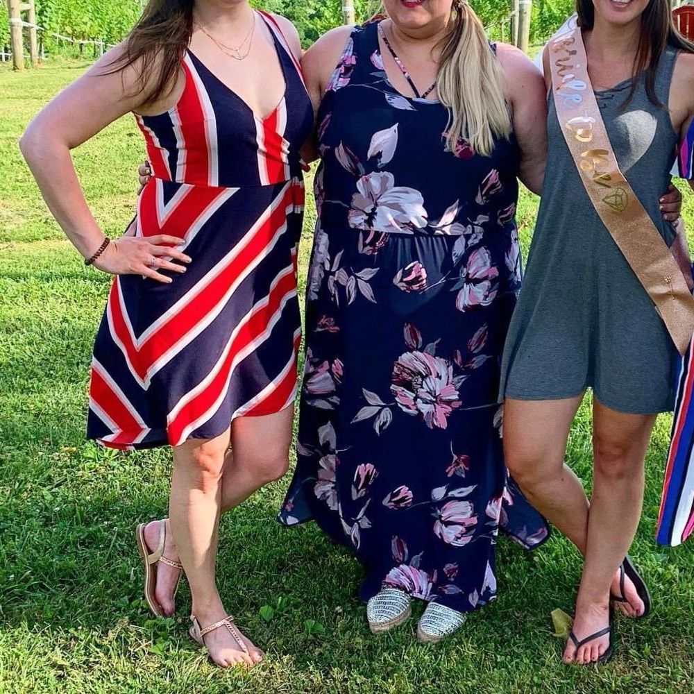 Casual striped summer dress